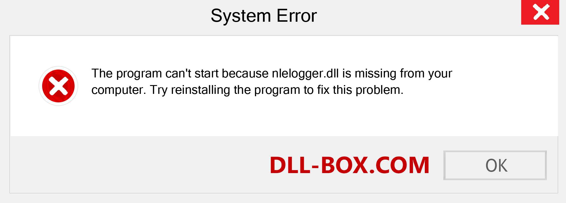  nlelogger.dll file is missing?. Download for Windows 7, 8, 10 - Fix  nlelogger dll Missing Error on Windows, photos, images