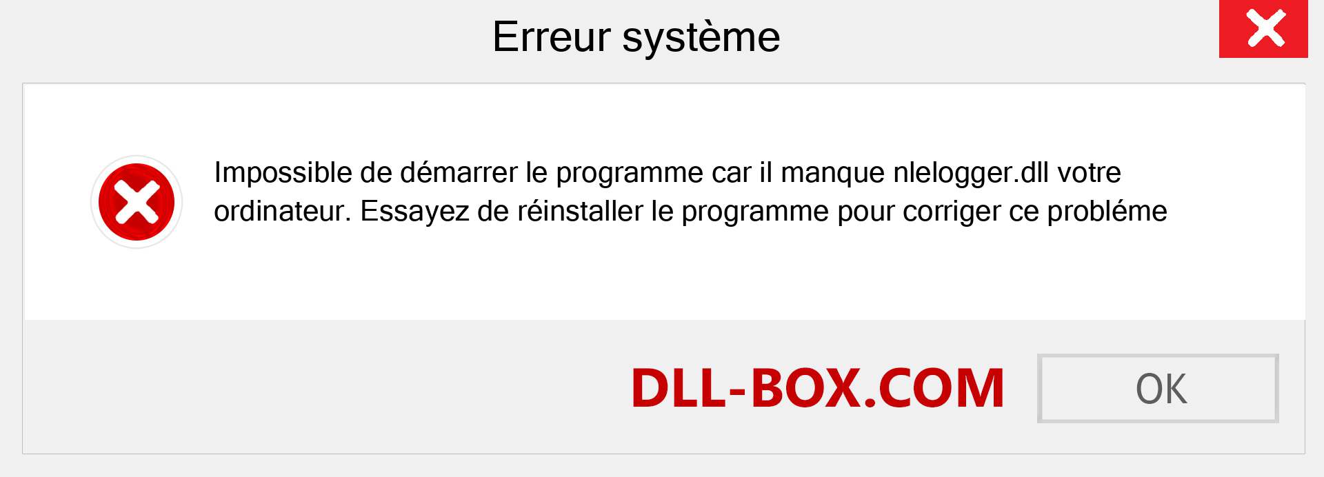 Le fichier nlelogger.dll est manquant ?. Télécharger pour Windows 7, 8, 10 - Correction de l'erreur manquante nlelogger dll sur Windows, photos, images